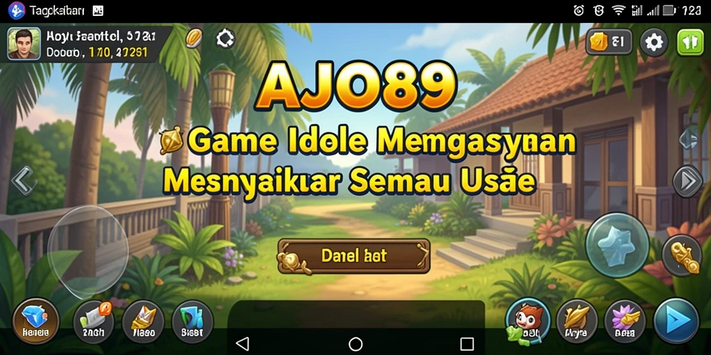 Screenshot gameplay AJO89 yang menampilkan elemen Idle yang menarik.