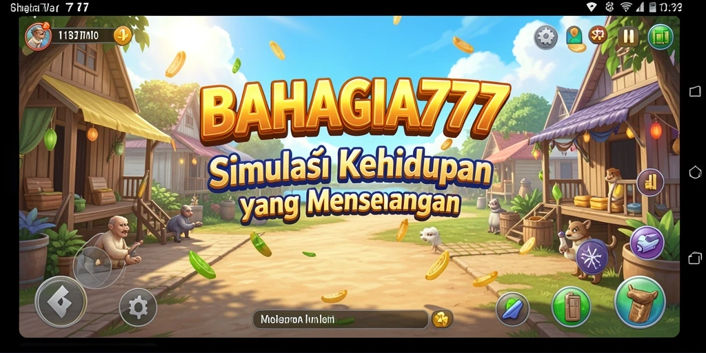 Tampilan gameplay BAHAGIA777 yang penuh warna dan interaktif.