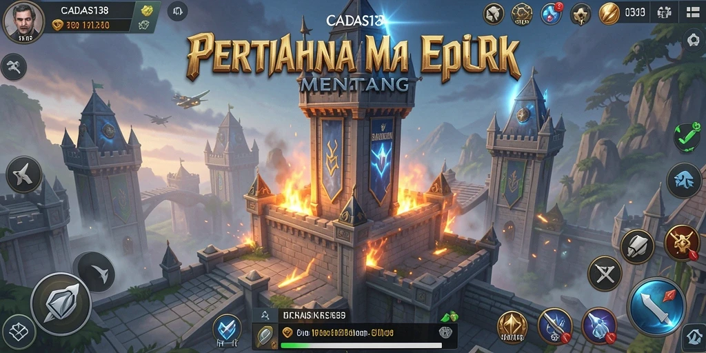 Tampilan gameplay menara yang menegangkan di CADAS138.