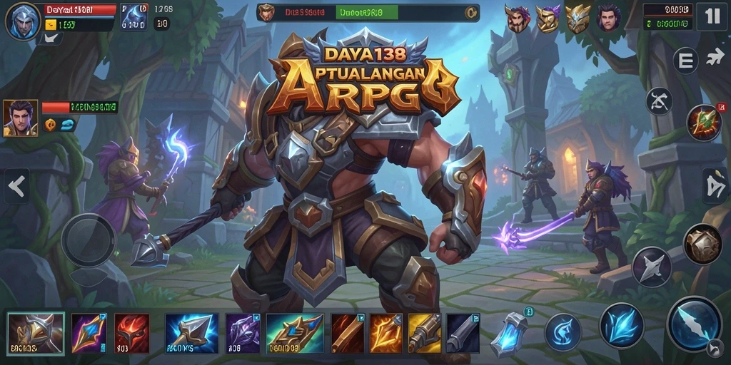 Tampilan gameplay intens di dunia fantasi DAYA138.