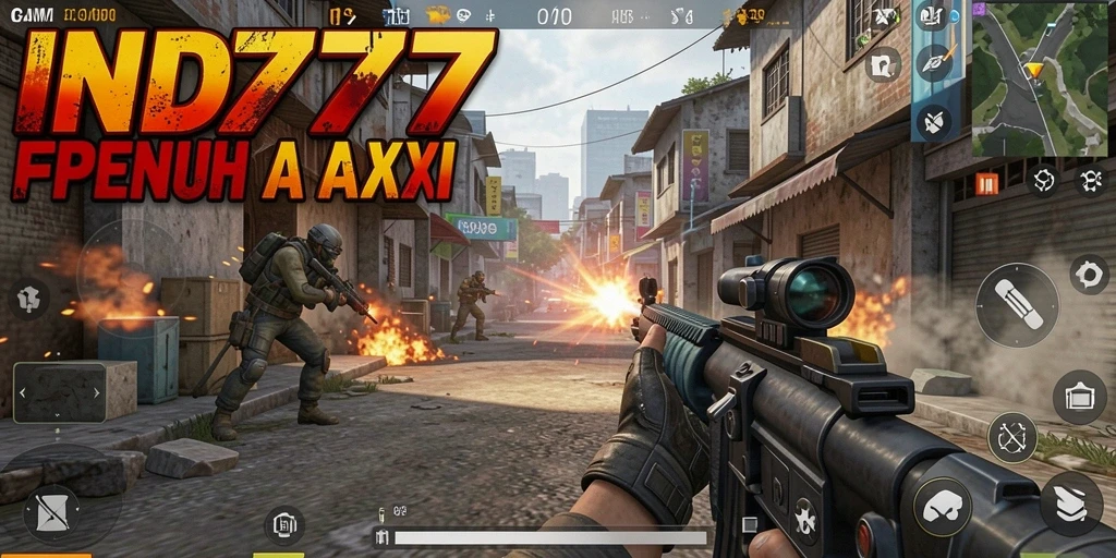 Tangkapan layar gameplay <strong>IND777</strong> menampilkan aksi tembak-menembak yang intens dan penuh strategi.