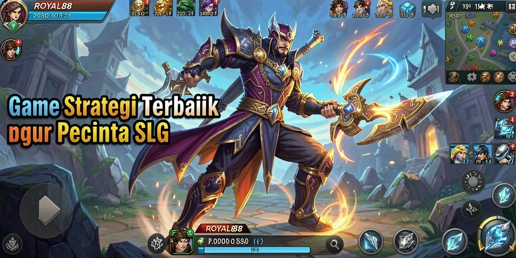Screenshot gameplay ROYAL88 yang menampilkan pertempuran strategis dan interaksi antar pemain.