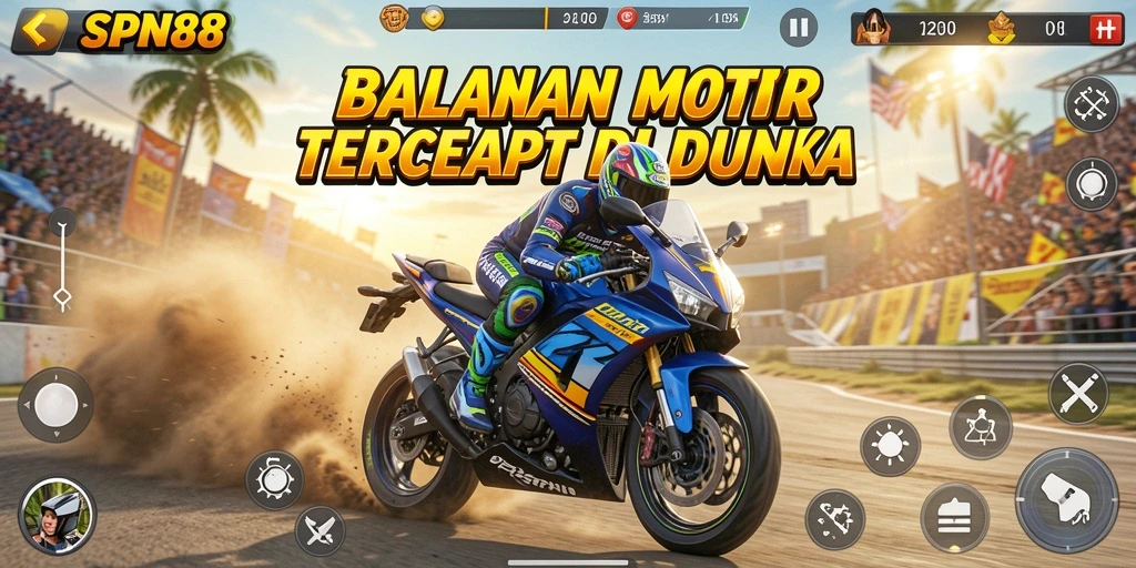 Gameplay seru balapan motor di SPN88 dengan grafis menakjubkan.