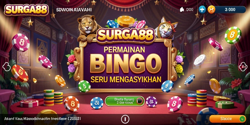 Tampilan menarik dari gameplay SURGA88 yang penuh keseruan Bingo.