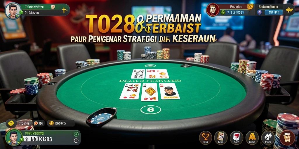 Tampilan screenshot TO288 menampilkan gameplay Poker yang mendebarkan.